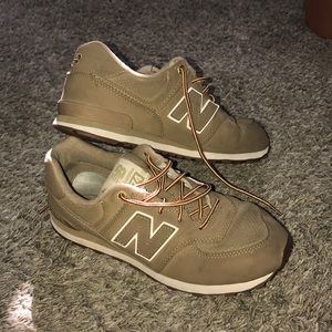 Rare green/tan new balance 574s